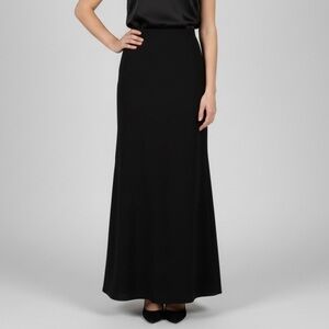 🛑 Vintage Y2K Black Column A-line Stretch Maxi Skirt - Small / Medium 🇨🇦